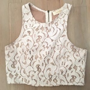 Lace crop top